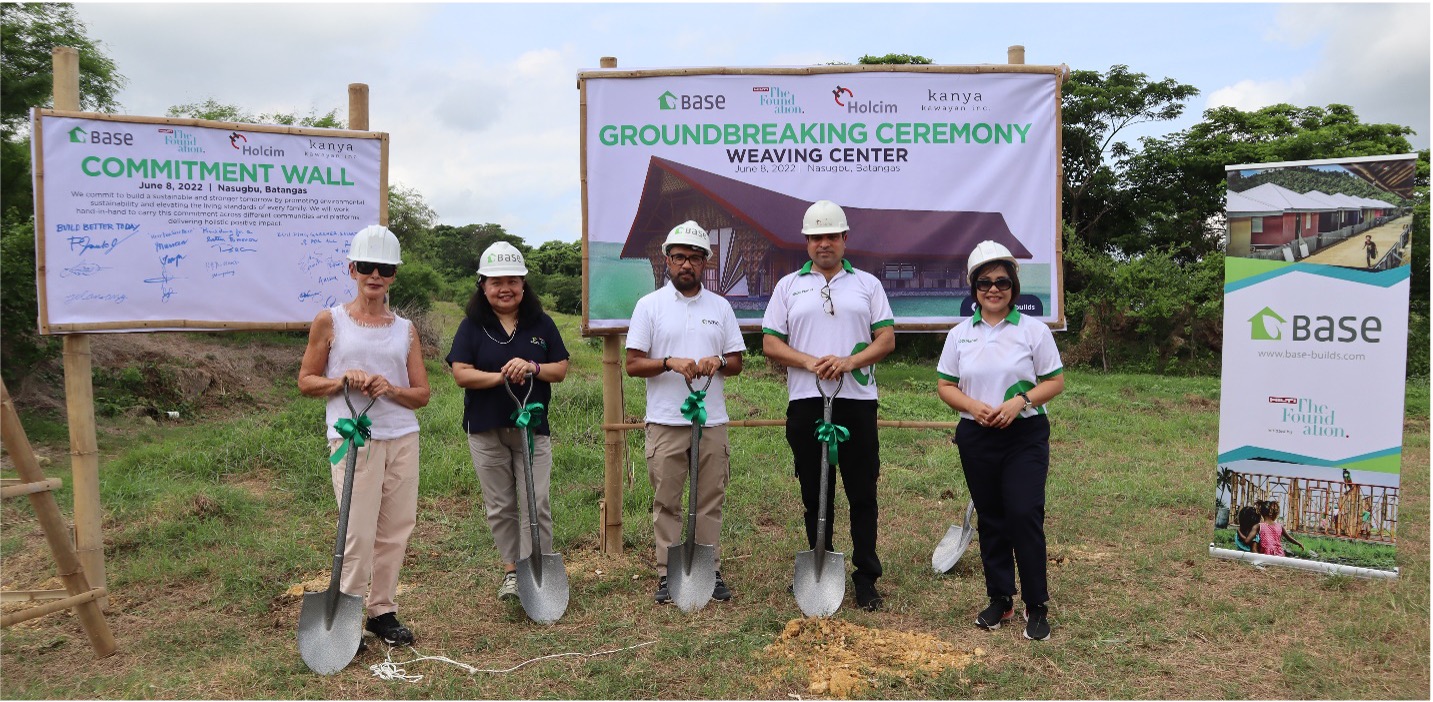 Holcim Base Bahay Kanya Kawayan collaborate on eco-friendly weaving center in Batangas